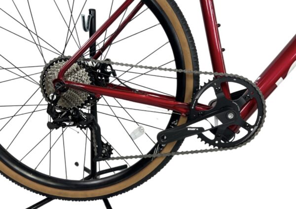 Rower elektryczny Gravel elektryk ebike bordowy 70 km - obrazek 8