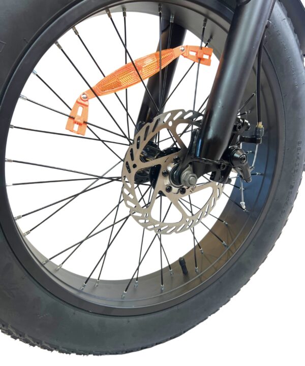 Rower elektryczny 20 cali fat bike składak terenowy 65 km ebike grube opony - obrazek 9