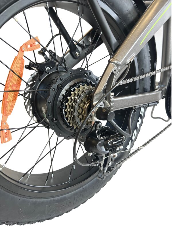 Rower elektryczny 20 cali fat bike składak terenowy 65 km ebike grube opony - obrazek 6