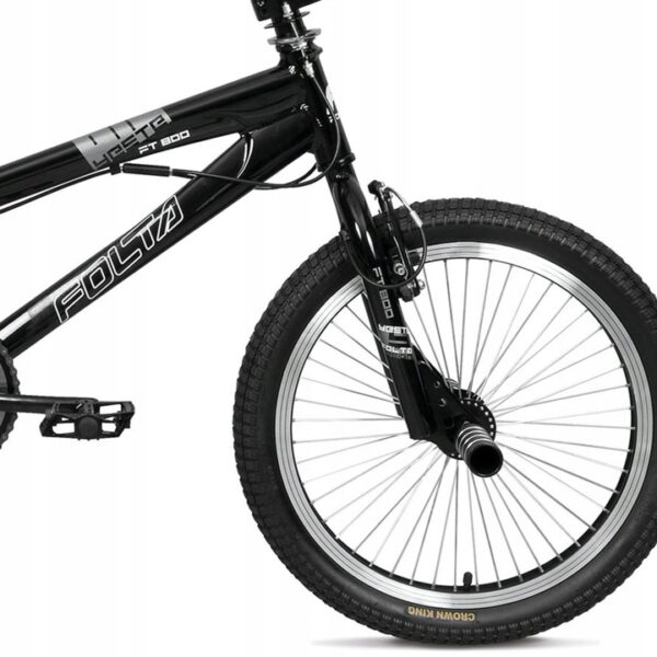 Rower BMX 20 Folta rama aluminiowa 12' czarny mat MŁODZIEŻOWY rotor + pegi - obrazek 3