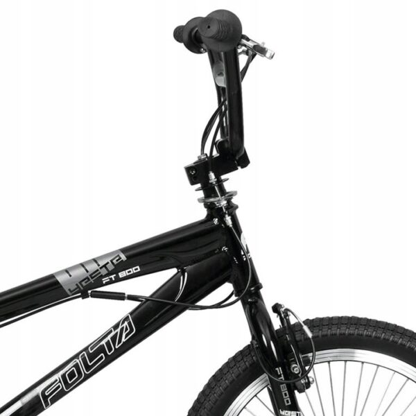 Rower BMX 20 Folta rama aluminiowa 12' czarny mat MŁODZIEŻOWY rotor + pegi - obrazek 4