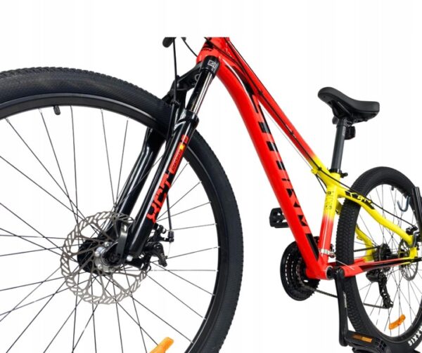 Rower MTB 27,5 Storm SHARK rama 13 aluminiowa góral na komunię czerwony - obrazek 4