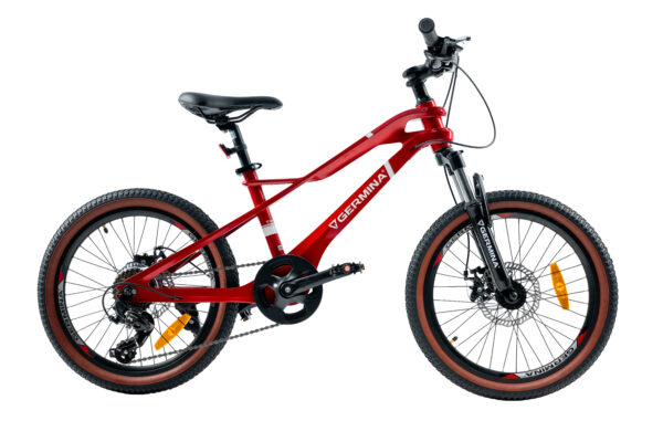 Rower dziecięcy 20" GERMINA mtb górski dla chłopca z przerzutką Shimano - obrazek 5