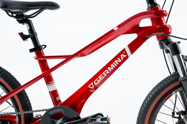 Rower dziecięcy 20" GERMINA mtb górski dla chłopca z przerzutką Shimano - obrazek 11