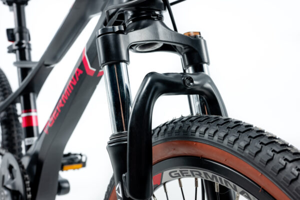 Rower dziecięcy 20" GERMINA mtb górski dla chłopca z przerzutką Shimano - obrazek 7