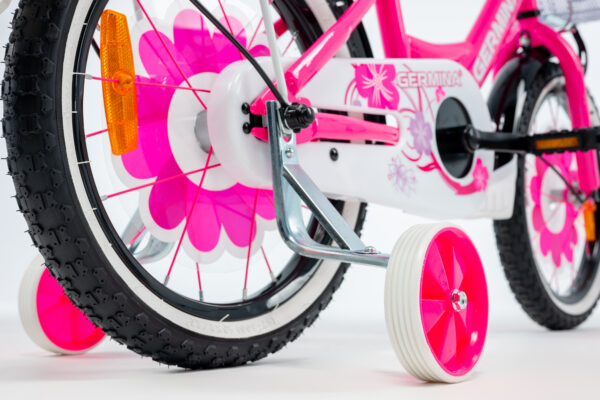 Rower dziecięcy 16 GERMINA BMX rowerek dla dziewczynki damka różowy miejski